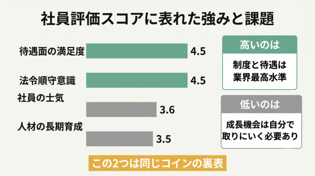 OpenWorkの評価スコアと、公表残業12時間・口コミ28.9時間のギャップ