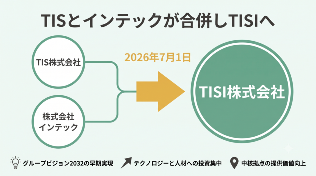 TISが社名変更した3つの理由の図解