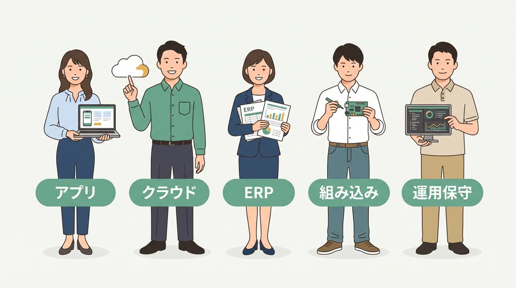 フォーカスシステムズが中途採用で募集するエンジニア5職種